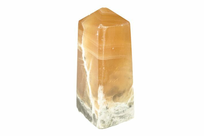 Polished Banded Honey Calcite Obelisk - Pakistan #266916